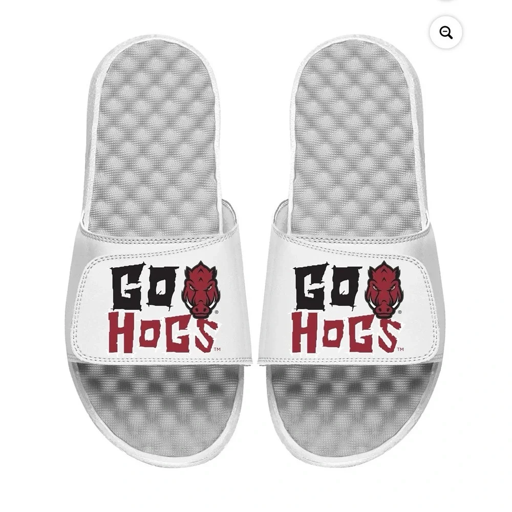 Arkansas Razorbacks Go Hogs iSlide Slide Sandals Mens Size 10 NWT‎ MSRP $44.99